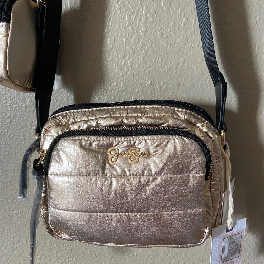 JESSICA SIMPSON Portia Shimmering Crossbody Bag - Picture 2 of 9